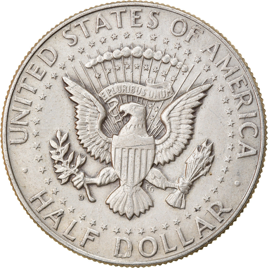 Coin, United States, Kennedy Half Dollar, Half Dollar, 1964, U.S. Mint, Denver