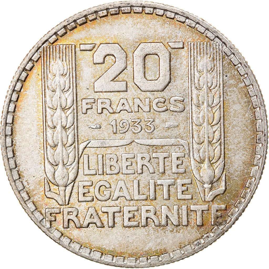 Münze, Frankreich, Turin, 20 Francs, 1933, Paris, VZ+, Silber, KM:879
