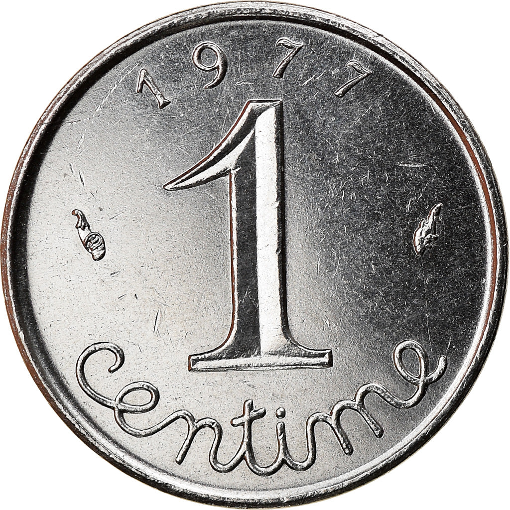 Moneta, Francia, Épi, Centime, 1977, Paris, SPL-, Acciaio inossidabile, KM:928
