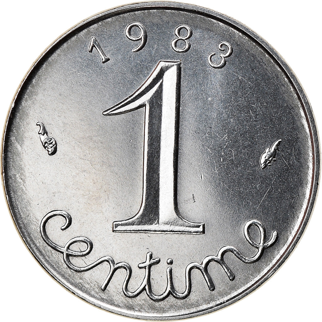 Munten, Frankrijk, Épi, Centime, 1983, Paris, PR, Stainless Steel, KM:928