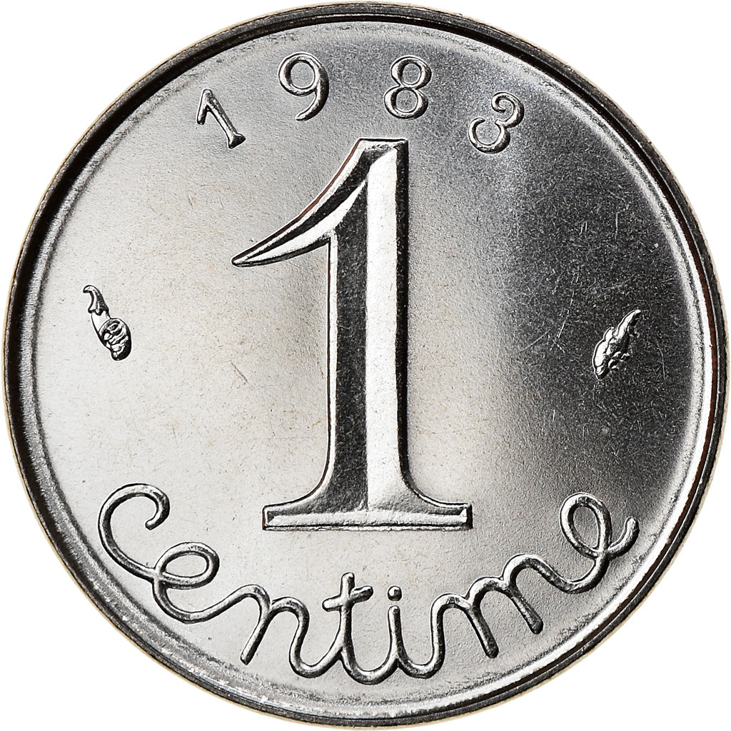 Moneta, Francia, Épi, Centime, 1983, Paris, SPL-, Acciaio inossidabile, KM:928