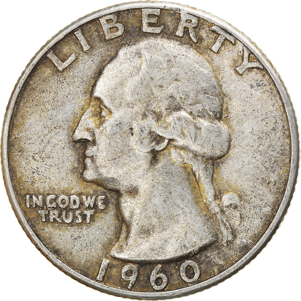 Coin, United States, Washington Quarter, Quarter, 1960, U.S. Mint, Philadelphia