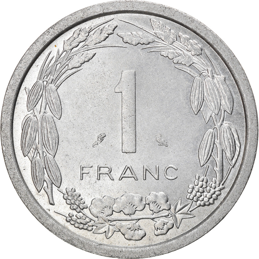 Coin, EQUATORIAL AFRICAN STATES, Franc, 1971, Paris, AU(55-58), Aluminum, KM:6