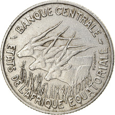 Coin, EQUATORIAL AFRICAN STATES, 100 Francs, 1967, Paris, EF(40-45), Nickel