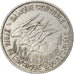 Coin, EQUATORIAL AFRICAN STATES, 100 Francs, 1967, Paris, EF(40-45), Nickel