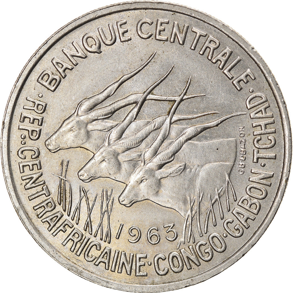 Coin, EQUATORIAL AFRICAN STATES, 50 Francs, 1963, Paris, EF(40-45)