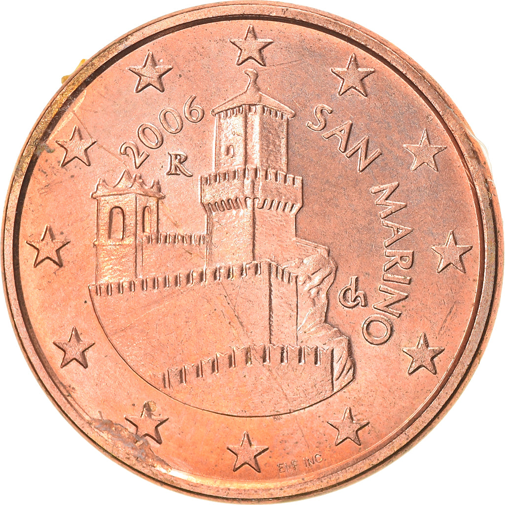 San Marino, 5 Euro Cent, 2006, Rome, UNZ, Copper Plated Steel, KM:442