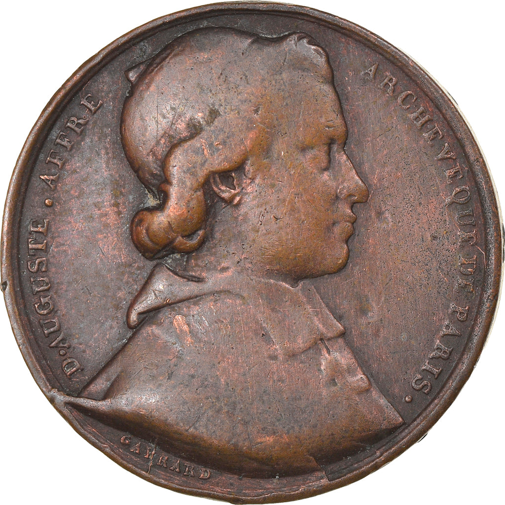 France, Medal, Auguste Affre, Archevêque de Paris, Religions & beliefs, 1845
