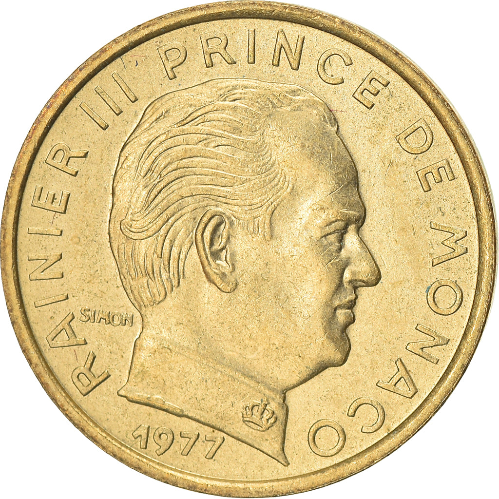 Moneta, Monaco, Rainier III, 5 Centimes, 1977, SPL-, Alluminio-bronzo, KM:156