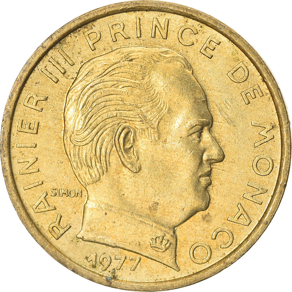 Coin, Monaco, Rainier III, 5 Centimes, 1977, AU(55-58), Aluminum-Bronze, KM:156
