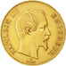 Second Empire, 100 Francs or Napoléon III tête nue 1858 A, KM 786.1