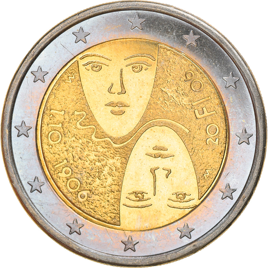 Finland, 2 Euro, Suffrage universel, 2006, Vantaa, MS(63), Bi-Metallic, KM:125