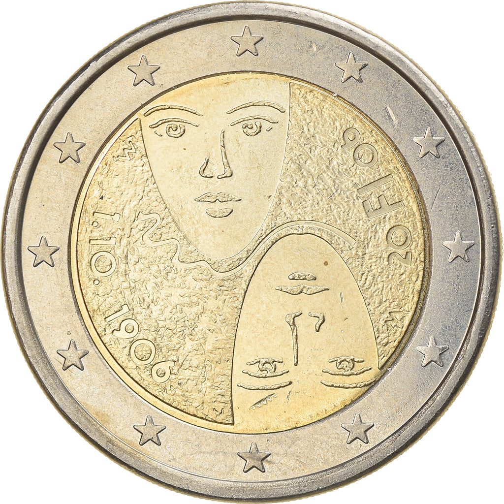 Finland, 2 Euro, Suffrage universel, 2006, Vantaa, MS(63), Bi-Metallic, KM:125