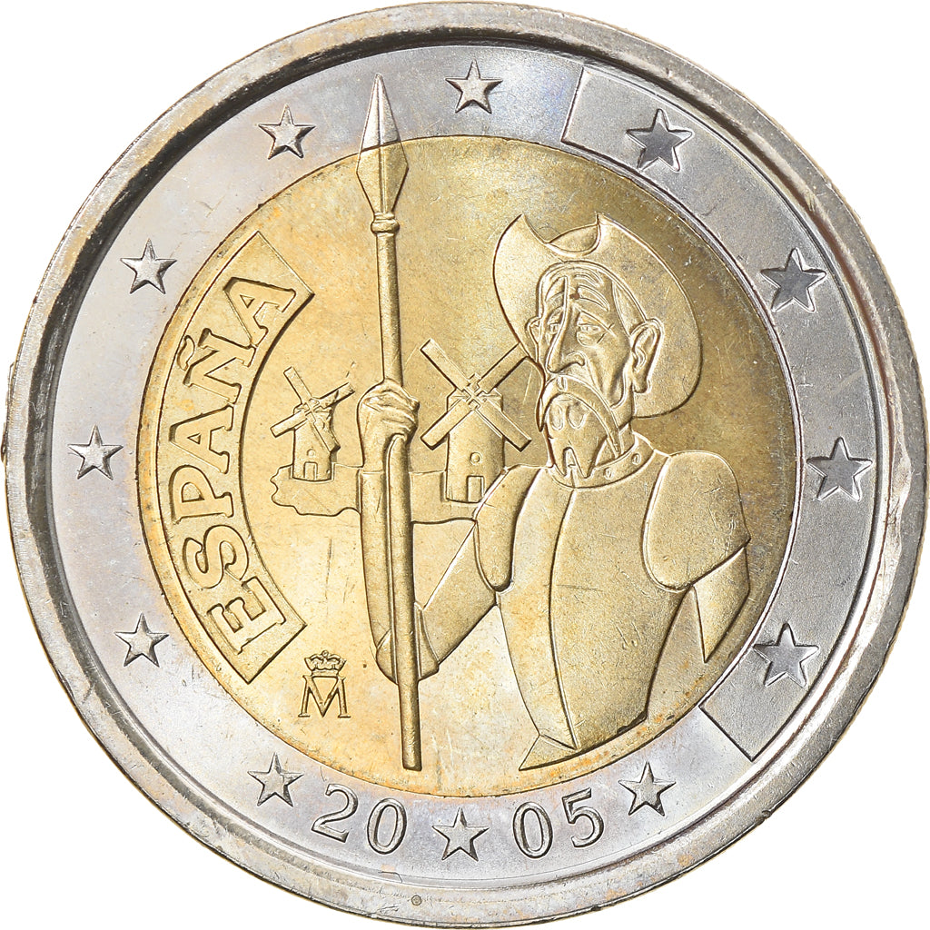 Espagne, 2 Euro, Don Quichotte, 2005, SUP, Bi-Metallic, KM:1063