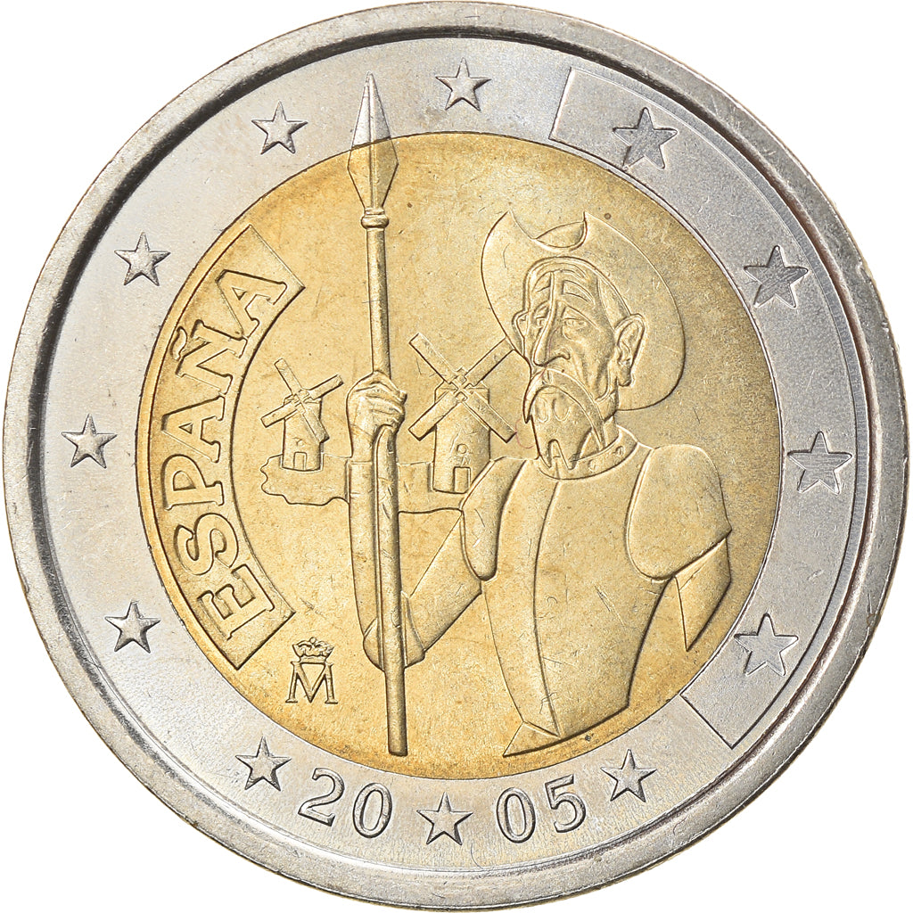 Espagne, 2 Euro, Don Quichotte, 2005, SUP, Bi-Metallic, KM:1063