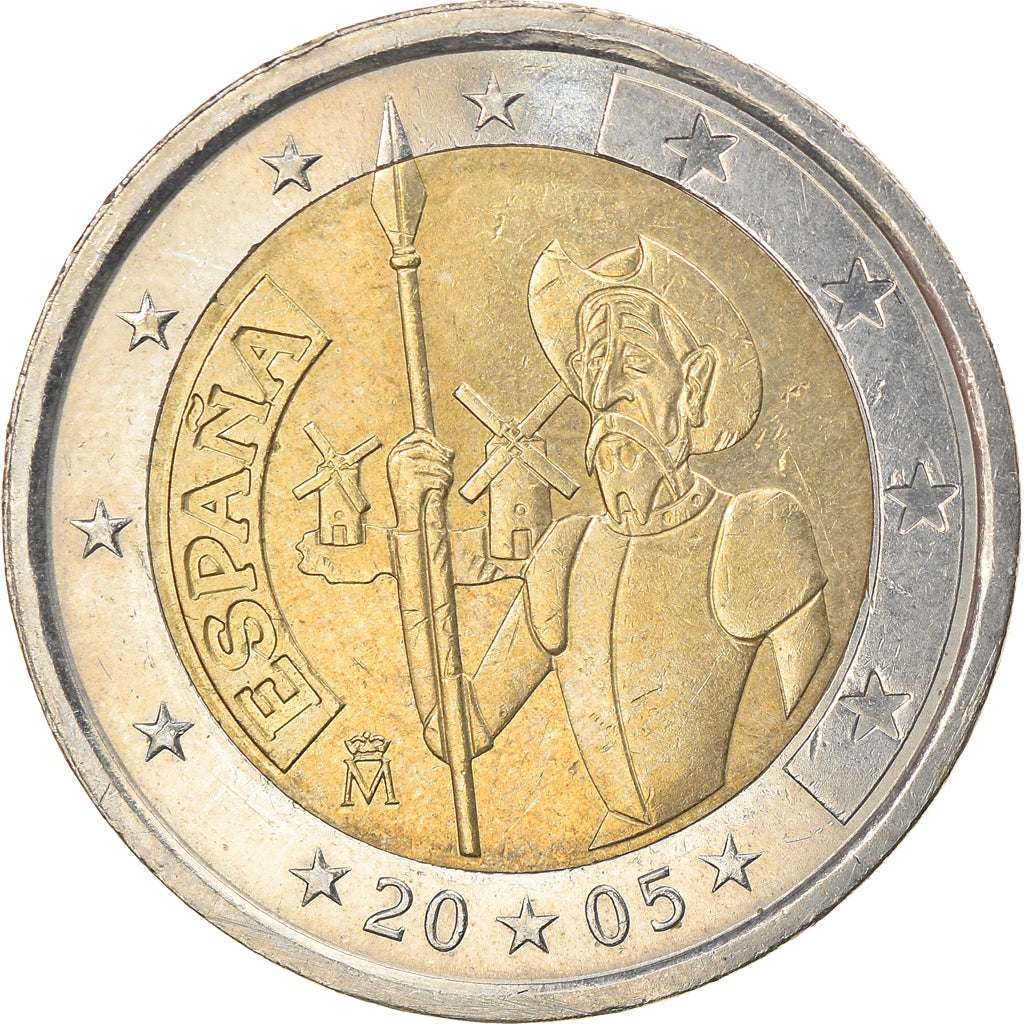 Espagne, 2 Euro, Don Quichotte, 2005, Madrid, TTB, Bi-Metallic, KM:1063