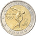 Grecja, 2 Euro, 2004, Athens, EF(40-45), Bimetaliczny, KM:188