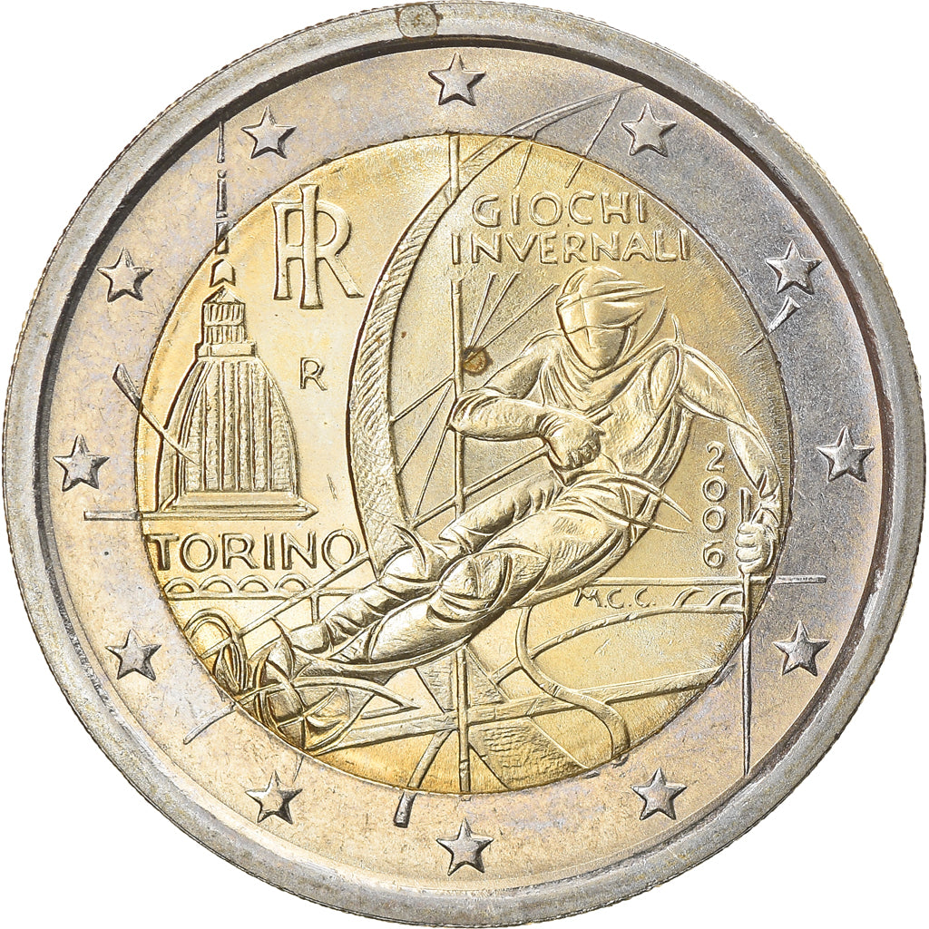Italia, 2 Euro, Torino, 2006, Rome, SPL-, Bi-metallico, KM:246