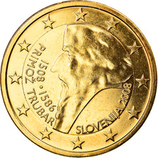 Slovenia, 2 Euro, Primoz Trubar, 2008, Vantaa, golden, MS(63), Bi-Metallic
