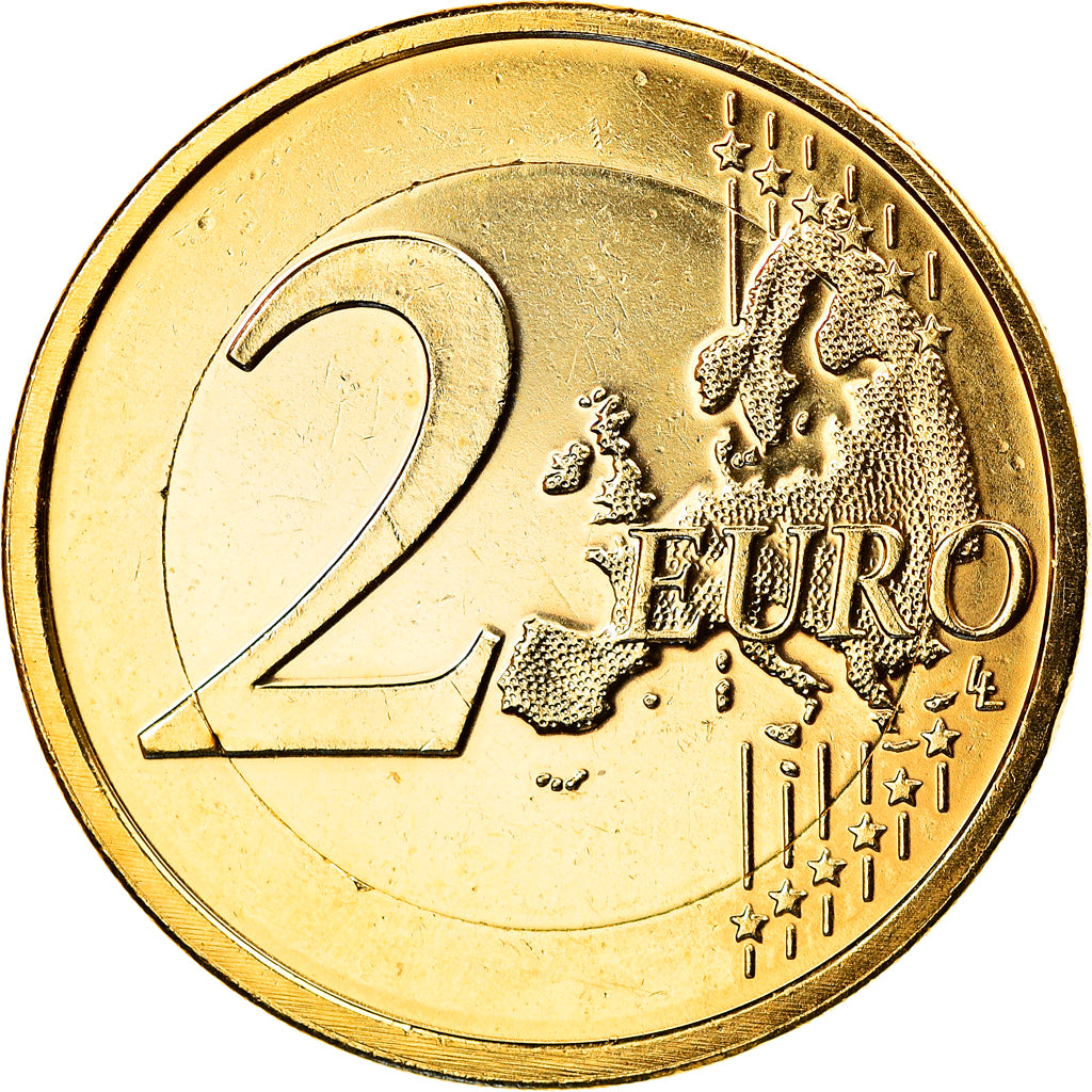 Slovenia, 2 Euro, Primoz Trubar, 2008, Vantaa, golden, MS(63), Bi-Metallic