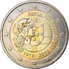 Portugal, 2 Euro, République portuguaise, 2010, AU(55-58), Bimetaliczny