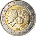 Belgium, 2 Euro, Schengen Agreement, 2005, Brussels, AU(55-58), Bi-Metallic