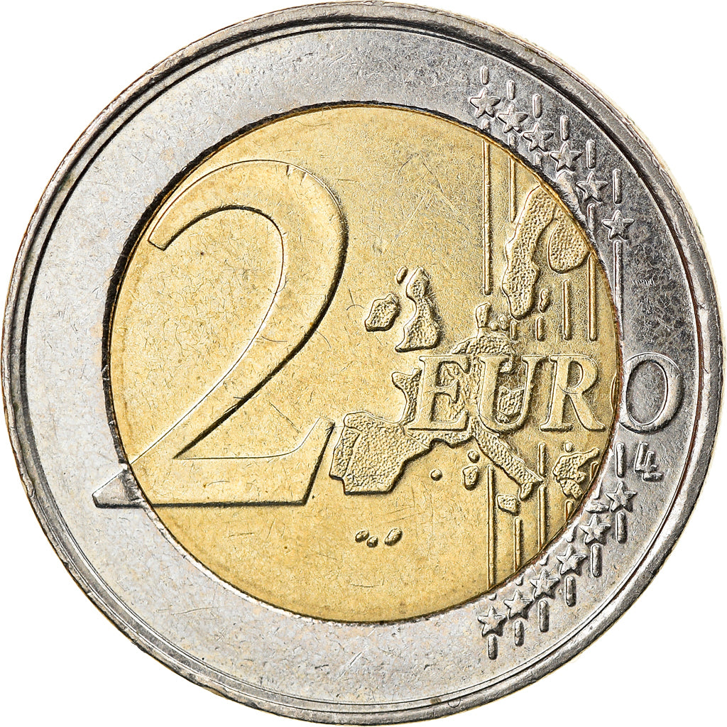 Belgium, 2 Euro, Schengen Agreement, 2005, Brussels, AU(55-58), Bi-Metallic