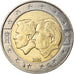 Belgium, 2 Euro, Schengen Agreement, 2005, Brussels, AU(55-58), Bi-Metallic