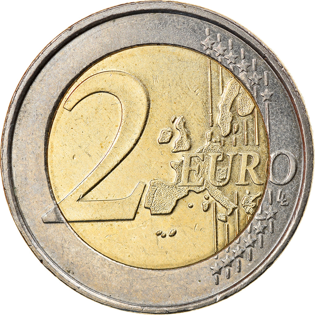Belgium, 2 Euro, Schengen Agreement, 2005, Brussels, AU(55-58), Bi-Metallic