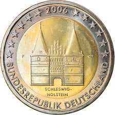 GERMANY - FEDERAL REPUBLIC, 2 Euro, 2006, Stuttgart, AU(55-58), Bi-Metallic