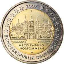 Deutschland, 2 Euro, MECKLENBURG- / VORPOMMERN, 2007, Karlsruhe, VZ, Bi-Metallic