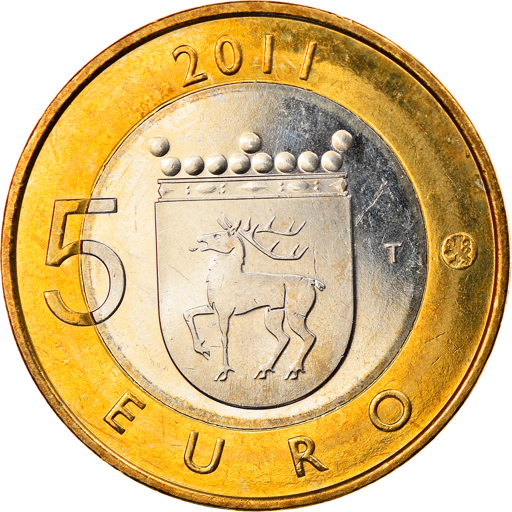 Finland, 5 Euro, 2011, Vantaa, AU(55-58), Bi-Metallic, KM:161
