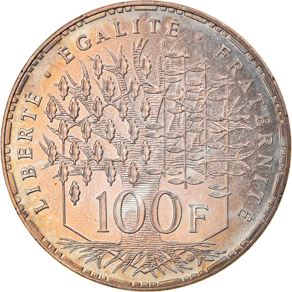 Coin, France, Panthéon, 100 Francs, 1984, Paris, AU(55-58), Silver, KM:951.1