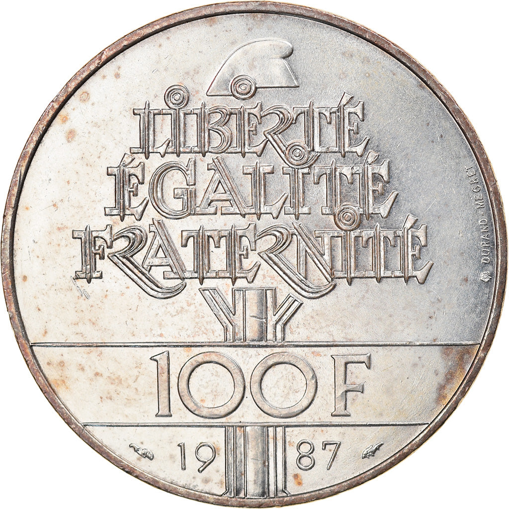 Monnaie, France, Lafayette, 100 Francs, 1987, Paris, SUP, Argent, Gadoury:902
