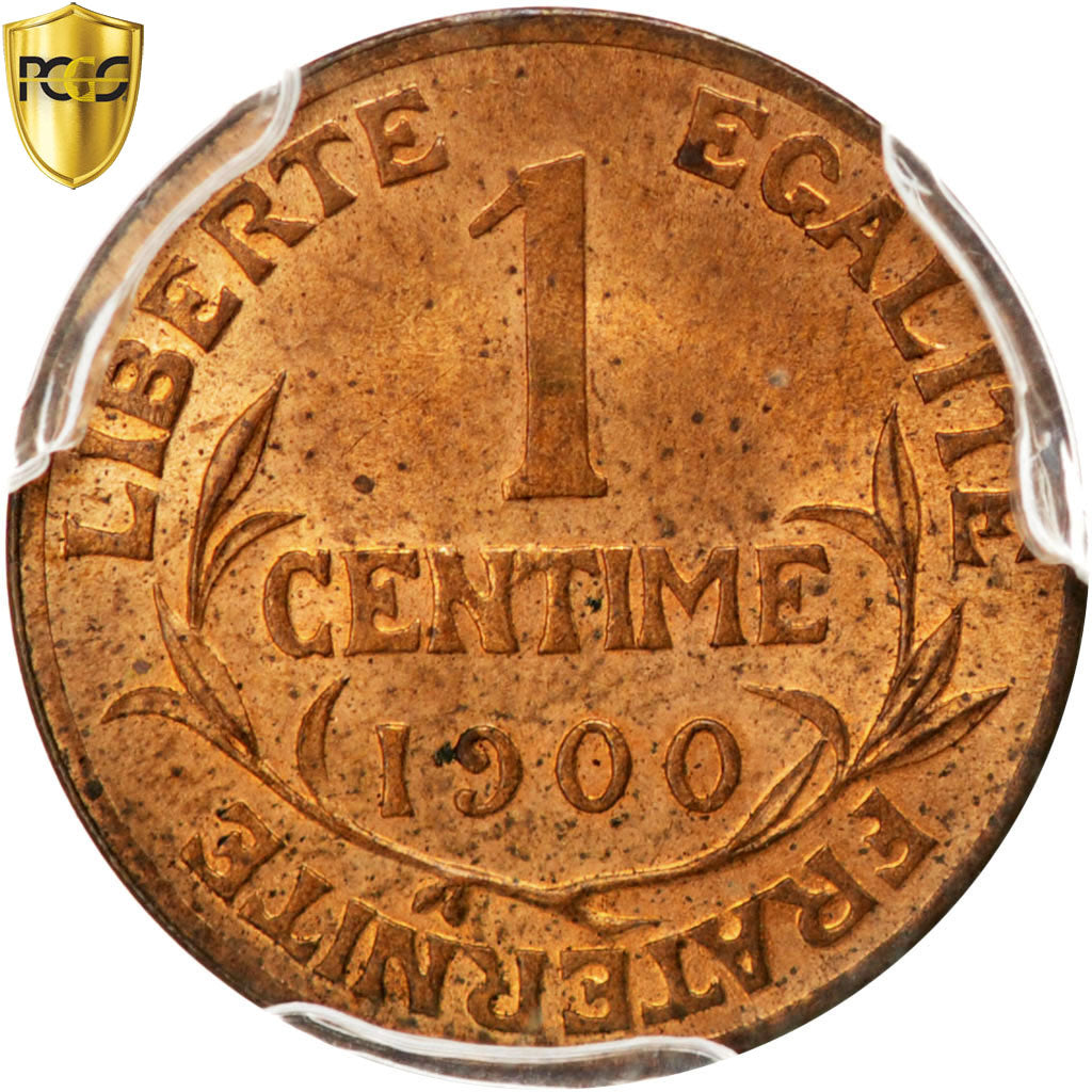 Coin, France, Dupuis, Centime, 1900, Paris, PCGS, MS64RB, MS(64), Bronze