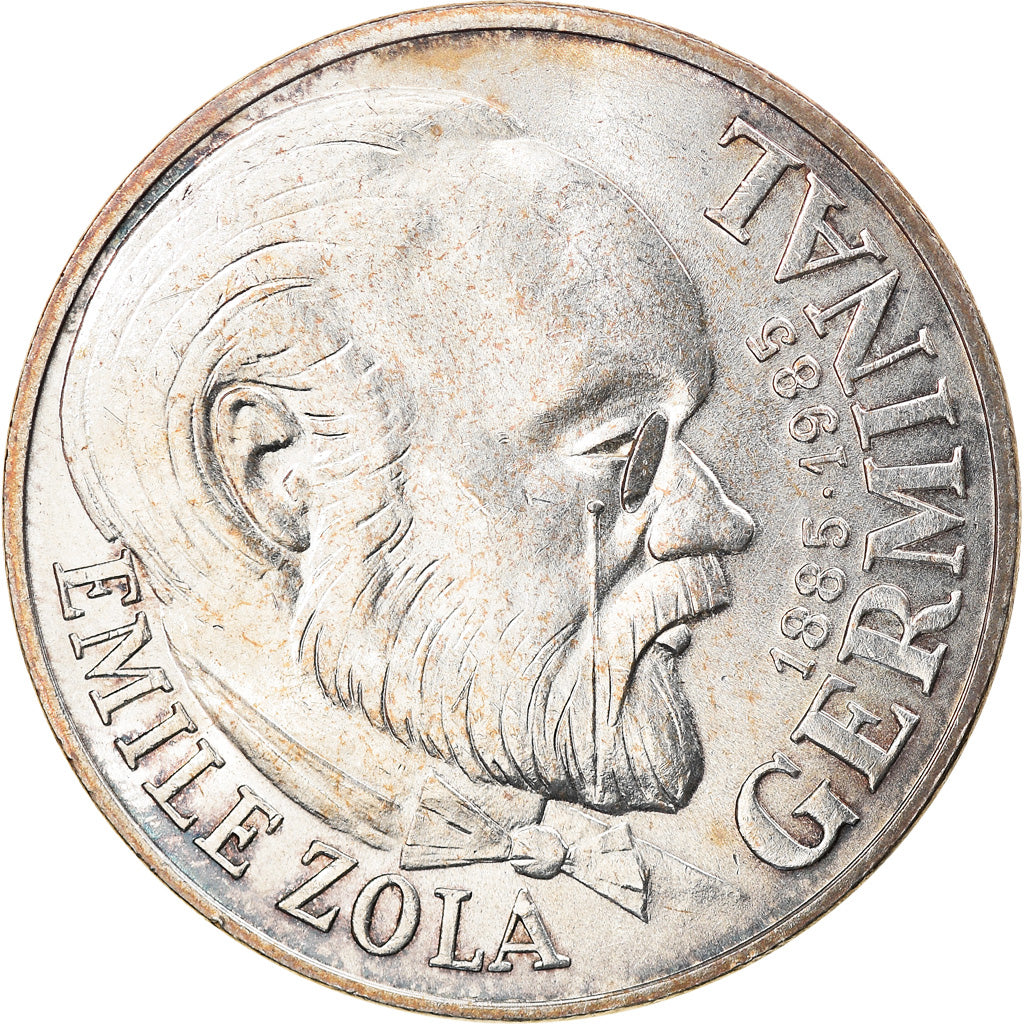 Coin, France, Germinal, 100 Francs, 1985, Paris, AU(55-58), Silver, KM:957