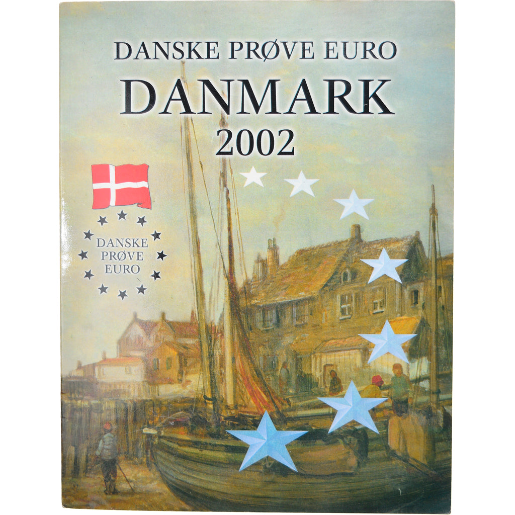 Denmark, 1 Cent to 2 Euro, 2002, unofficial private coin, MS(65-70)