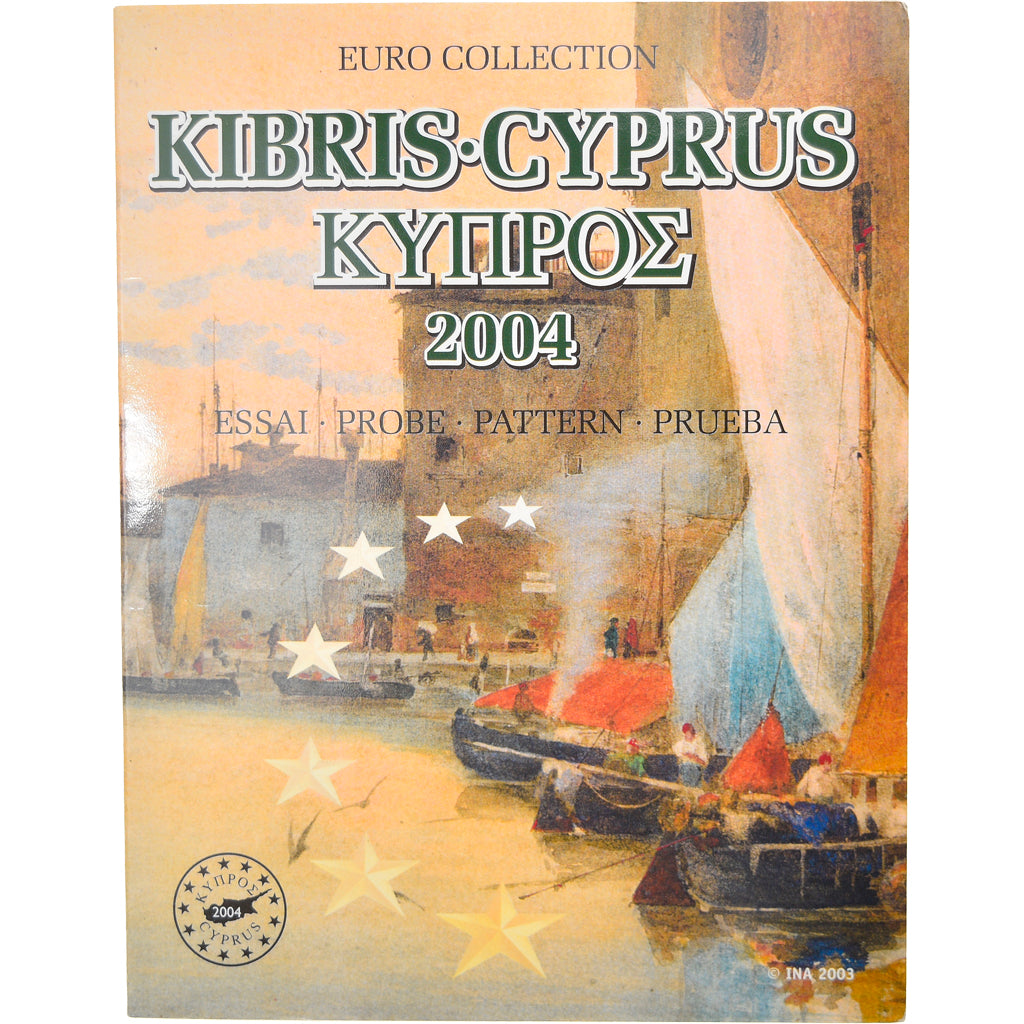 Chipre, 1 Cent to 2 Euro, 2004, unofficial private coin, FDC, Sin información