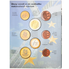 Estonia, 1 Cent to 2 Euro, 2004, unofficial private coin, FDC, Sin información