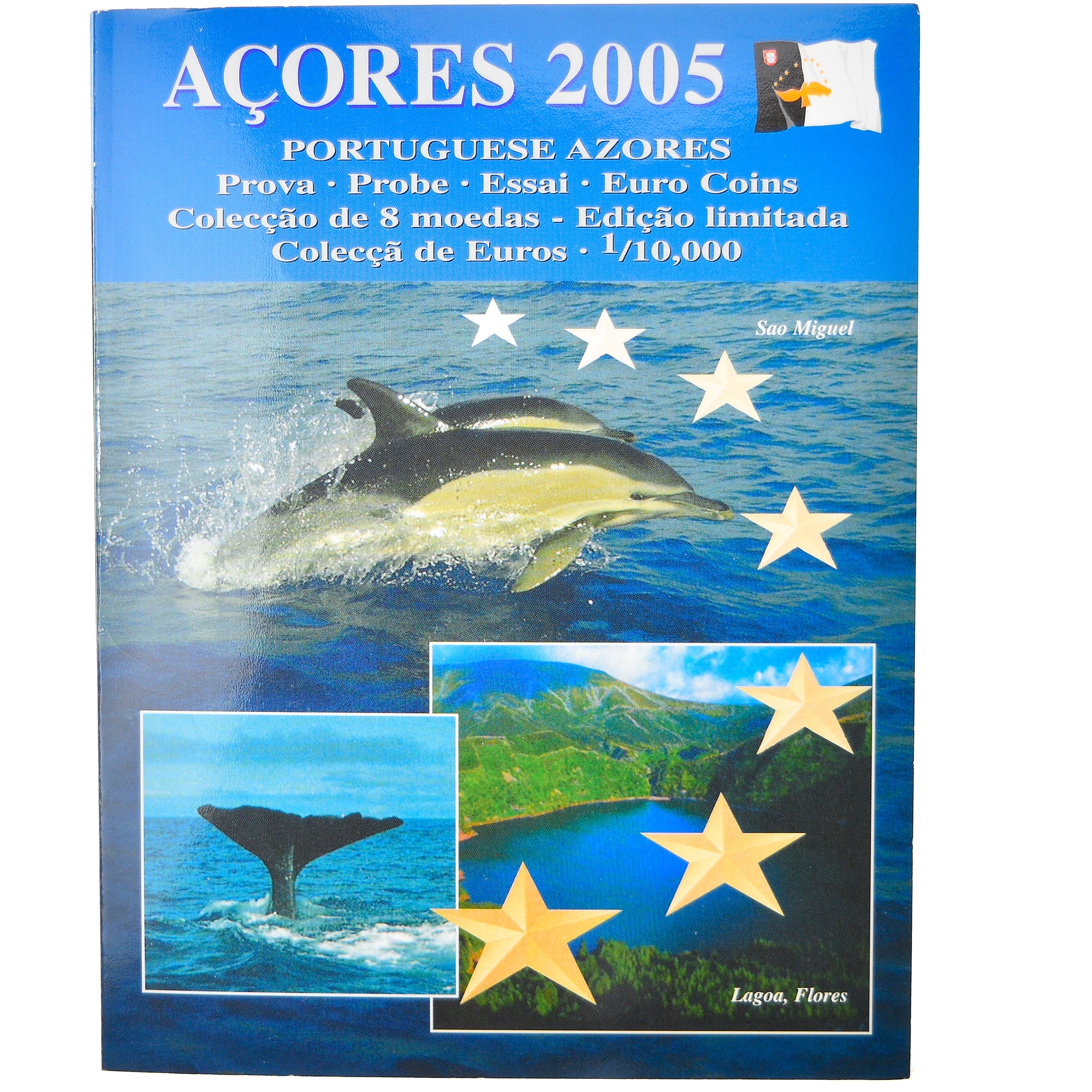 Azores, 1 Cent to 2 Euro, 2005, unofficial private coin, STGL