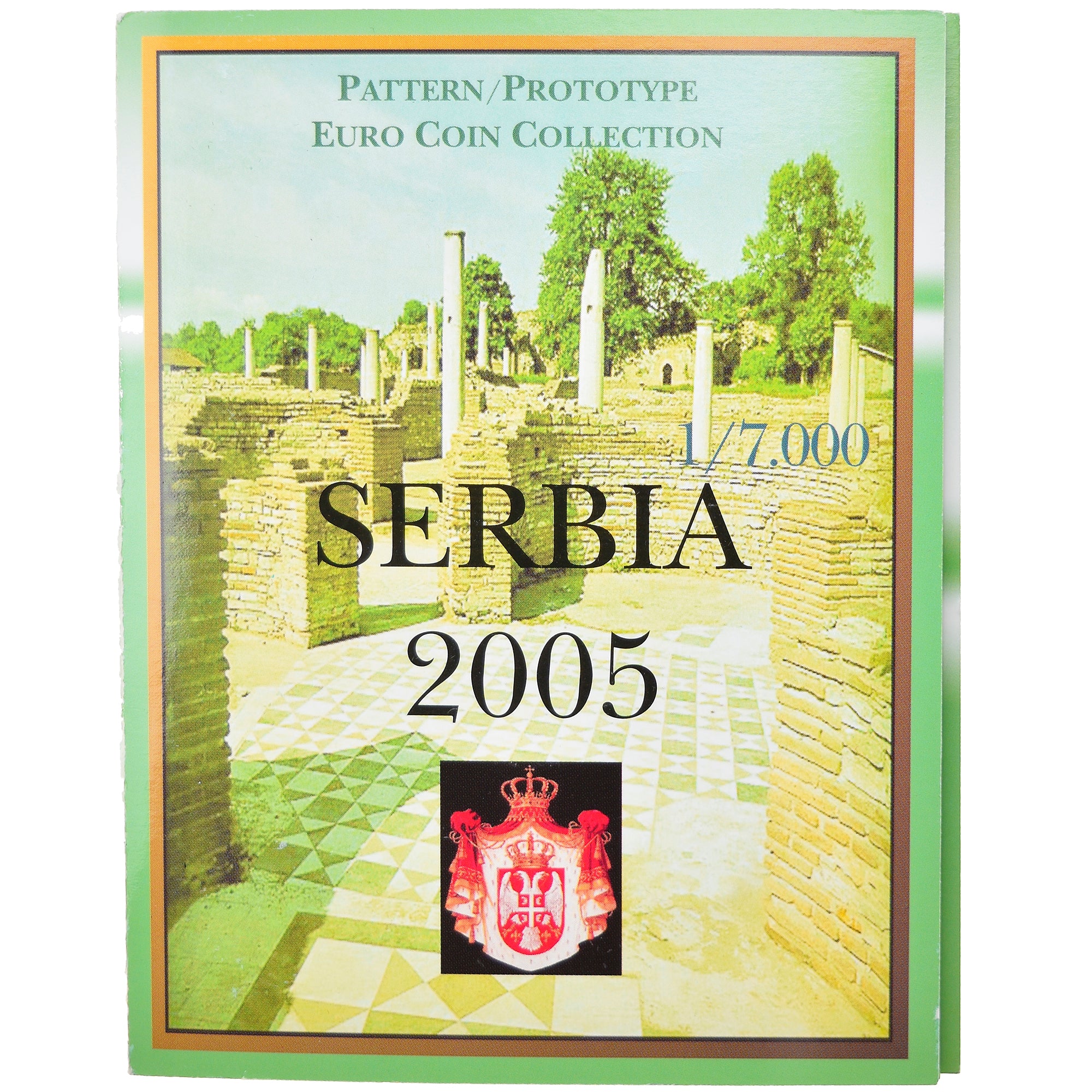 Serbia, 1 Cent to 2 Euro, 2005, unofficial private coin, MS(65-70)