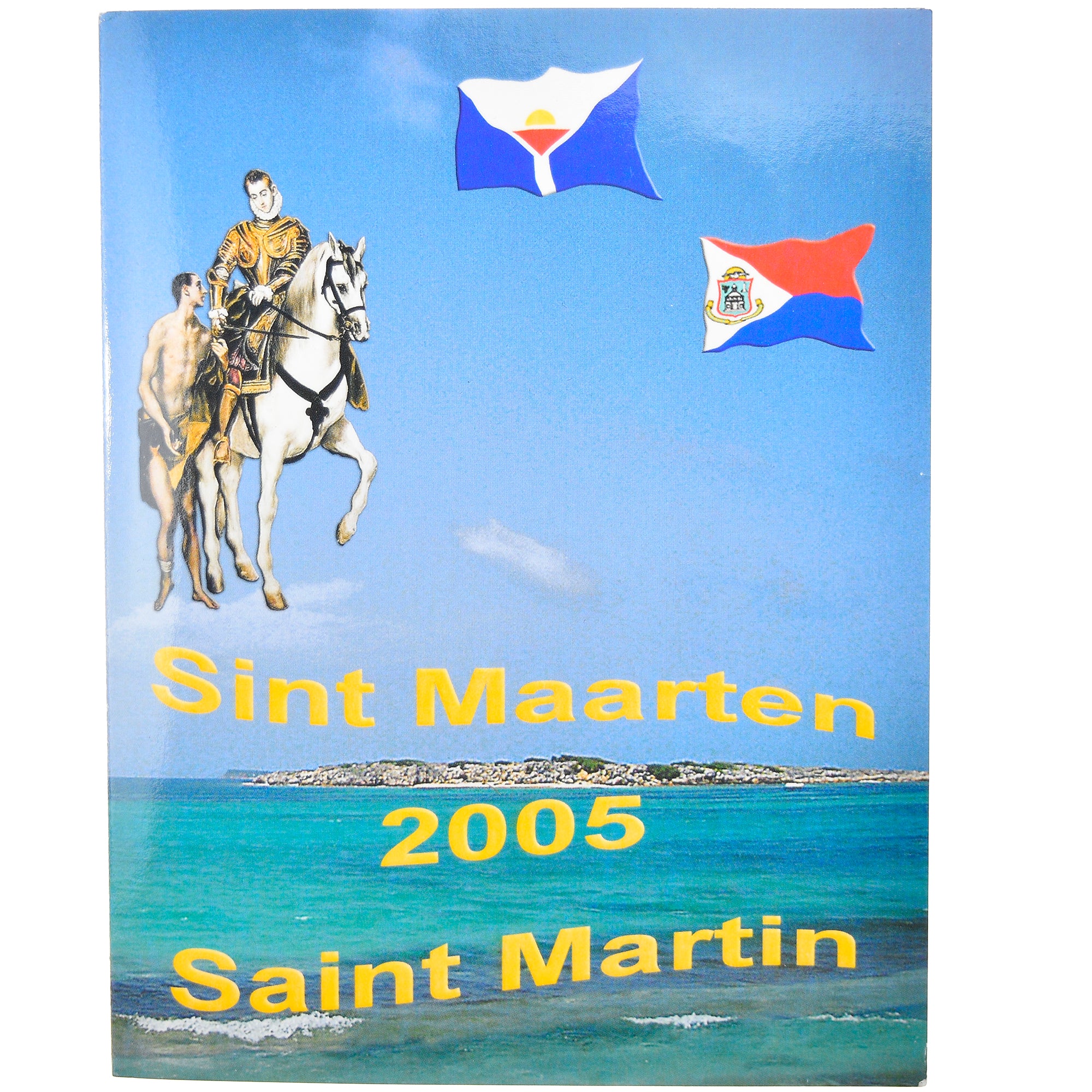 France, 1 Cent to 2 Euro, Saint Martin, 2005, unofficial private coin, MS(65-70)