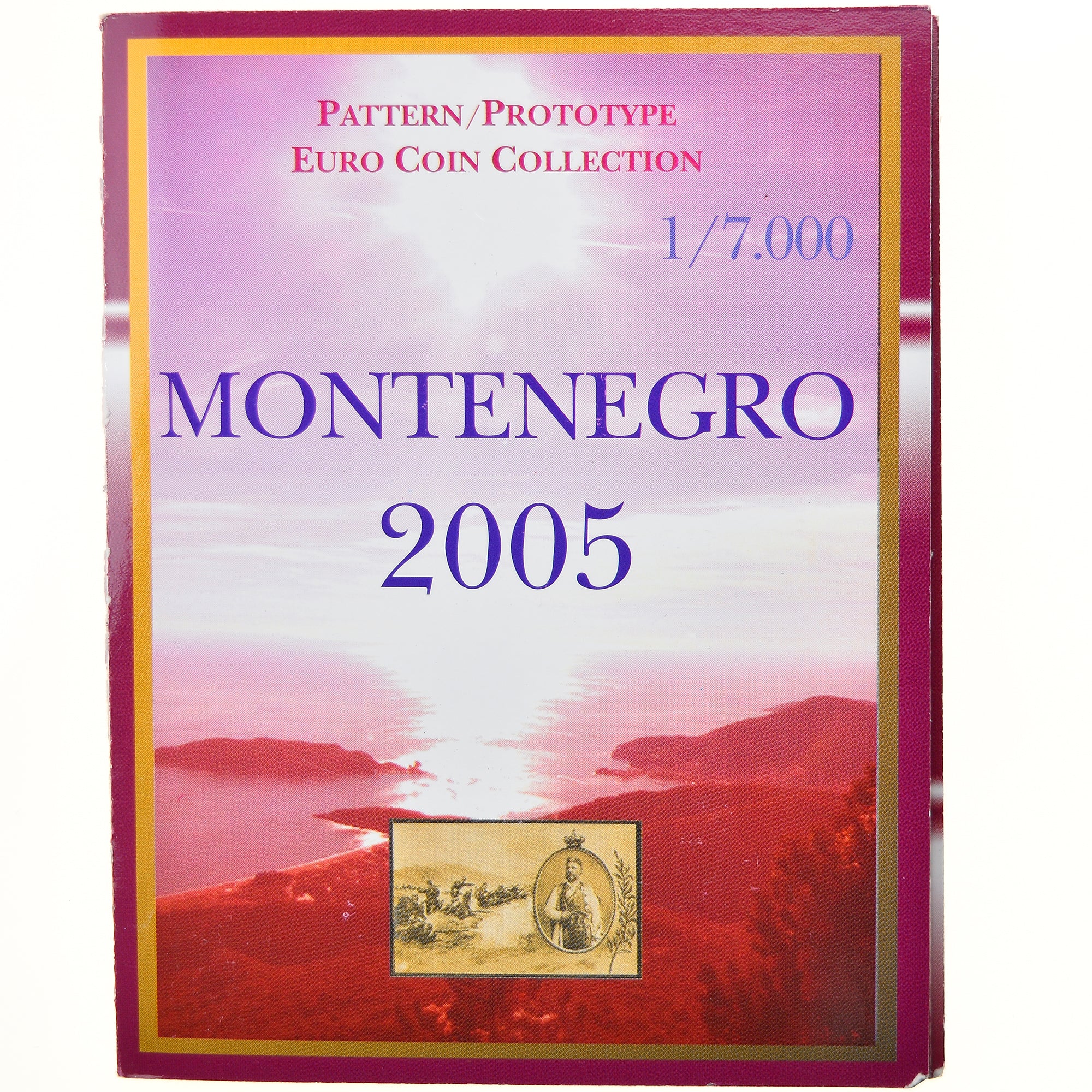 Montenegro, 1 Cent to 2 Euro, 2005, unofficial private coin, FDC, N.C.