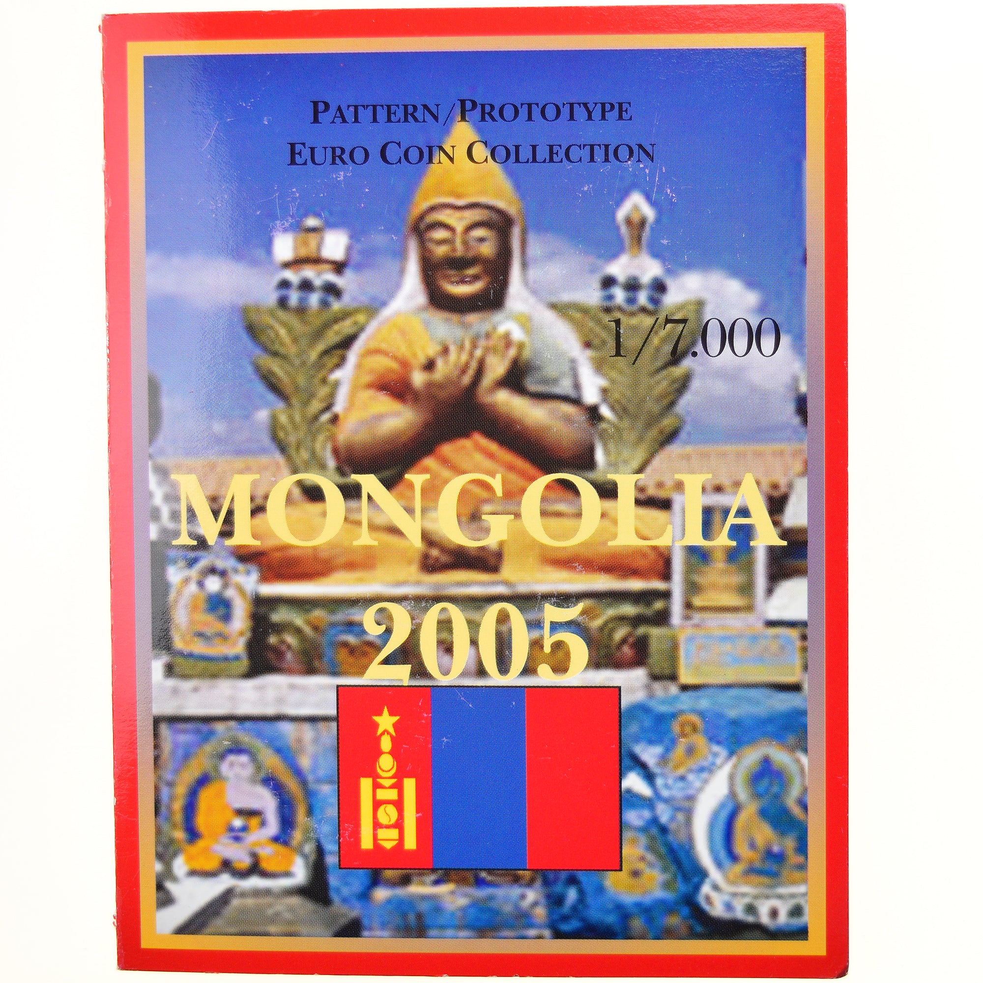 Mongolia, 1 Cent to 2 Euro, 2005, unofficial private coin, MS(65-70)