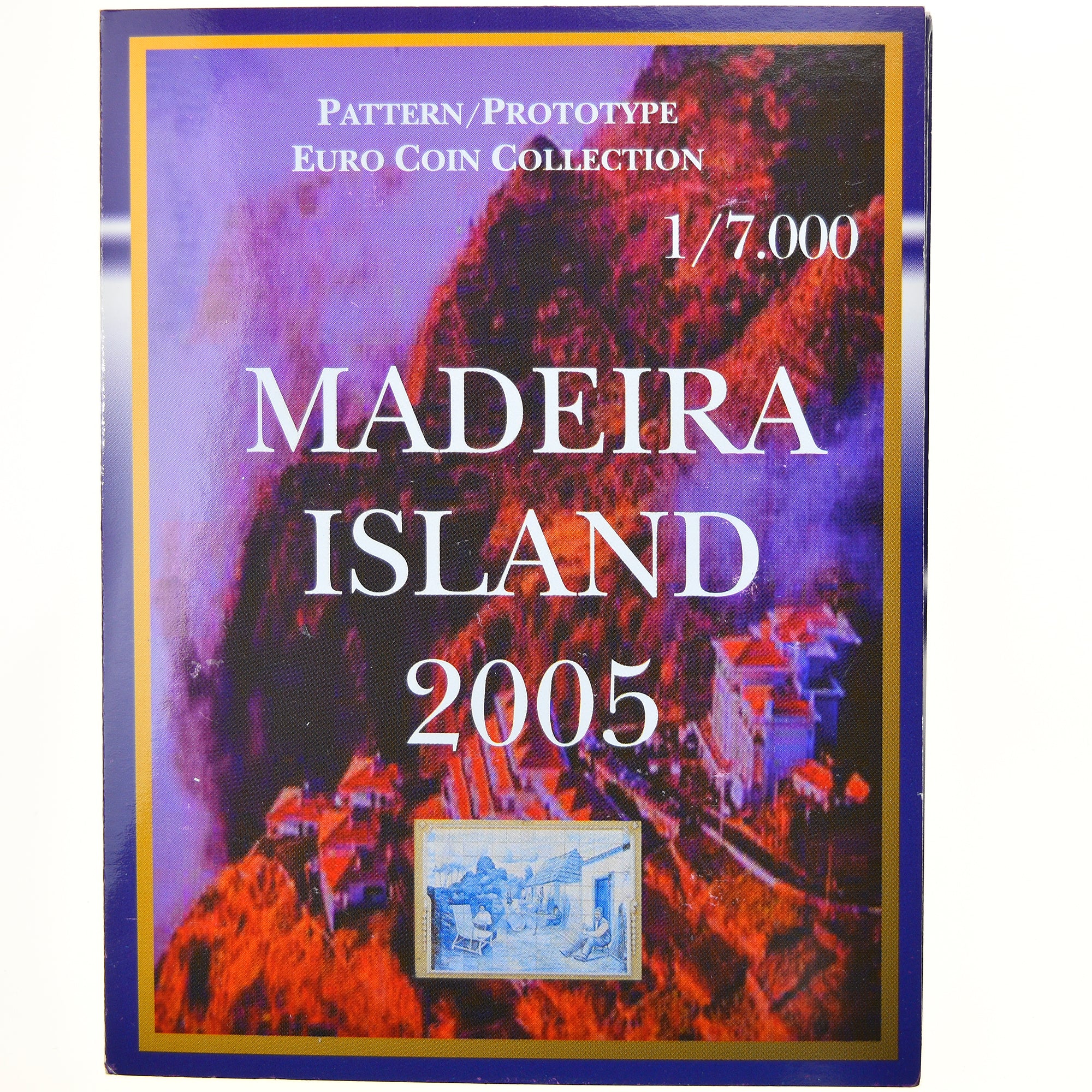MADEIRA ISLANDS, 1 Cent to 2 Euro, 2005, unofficial private coin, MS(65-70)