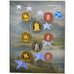 Great Britain, 1 Cent to 2 Euro, 2003, unofficial private coin, MS(65-70)