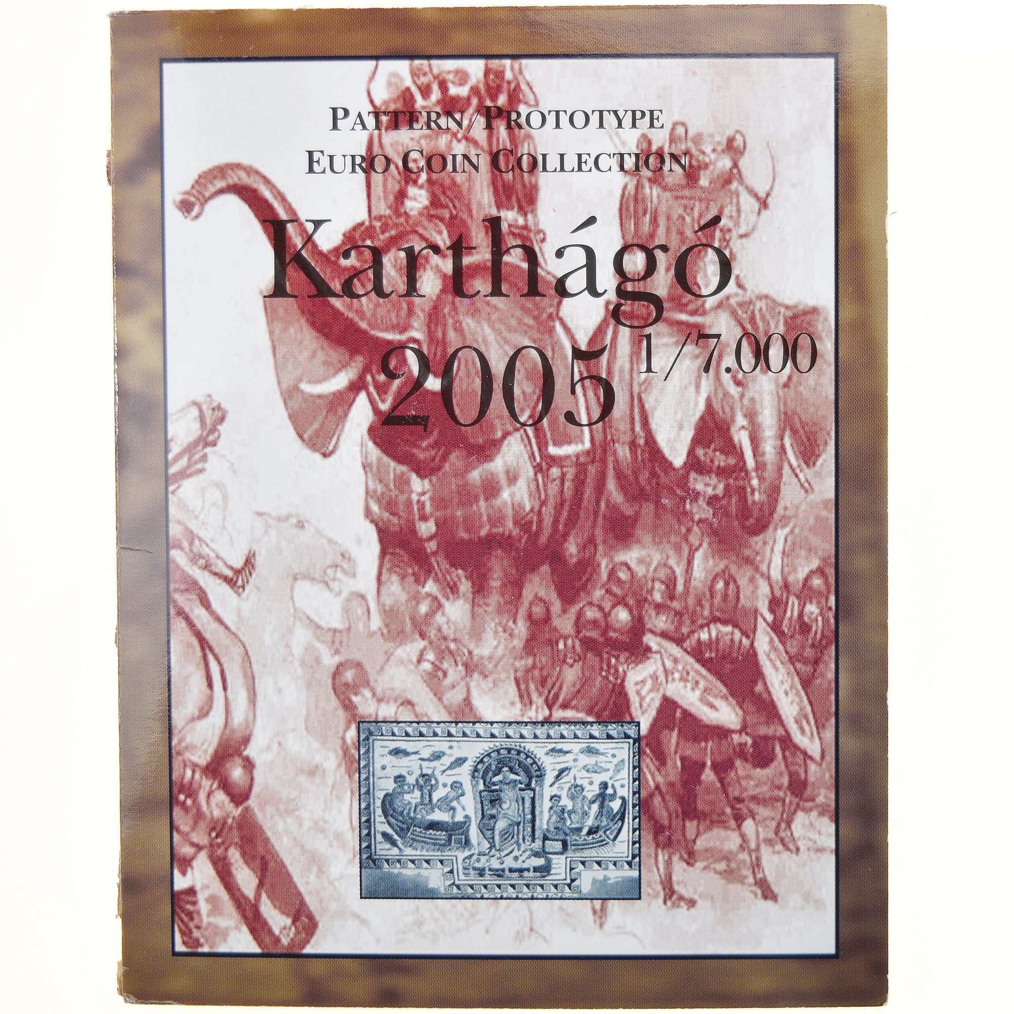 Tunisia, 1 Cent to 2 Euro, Karthago, 2005, unofficial private coin, MS(65-70)