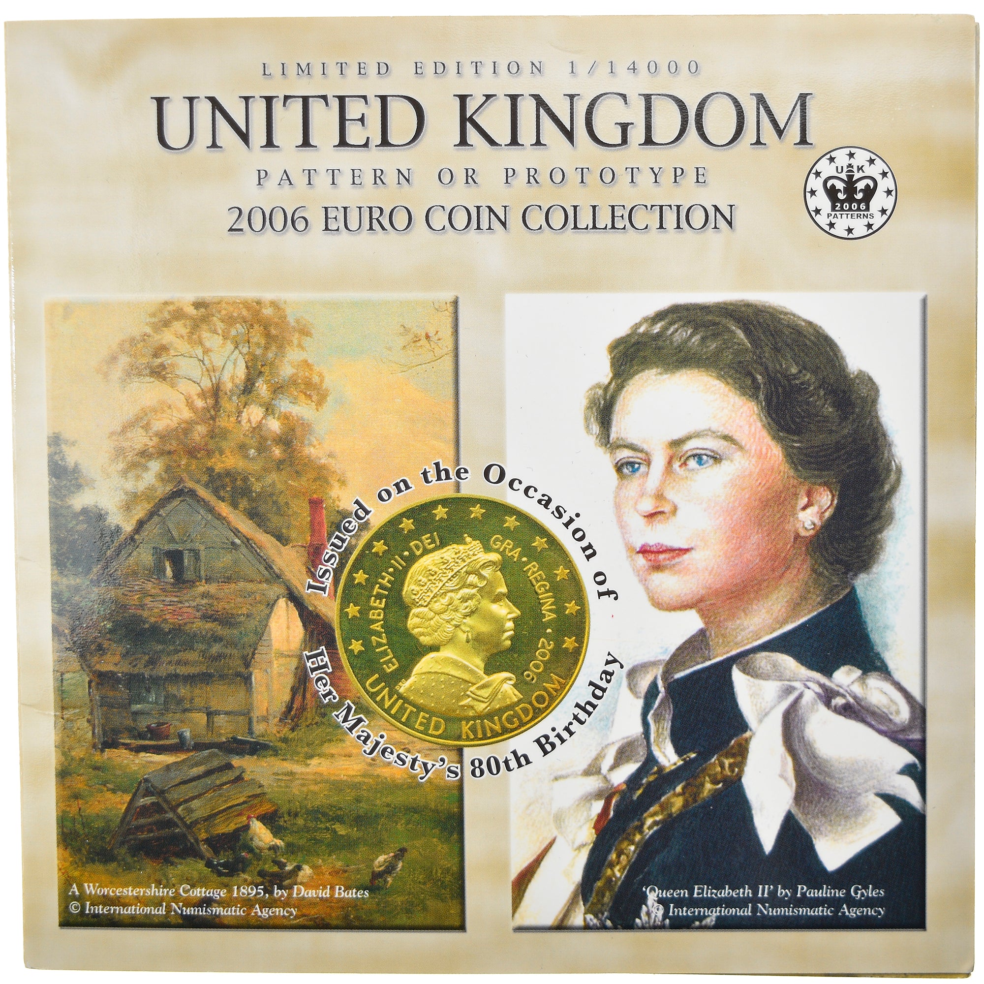 Great Britain, 1 Cent to 5 Euro, 2006, unofficial private coin, MS(65-70)