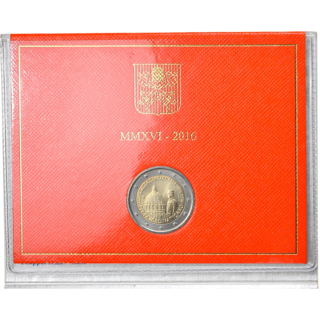 Vatican, 2 Euro, 200 ans de la gendarmerie du Vatican, 2016, MS(65-70)
