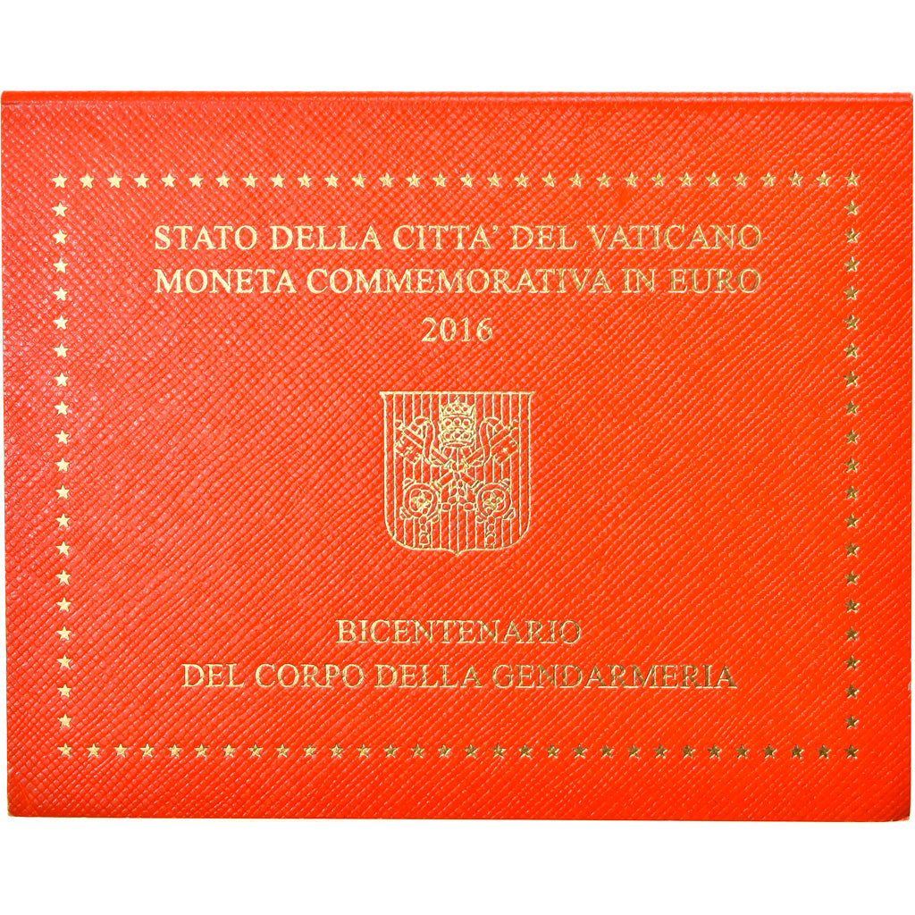 Vatican, 2 Euro, 200 ans de la gendarmerie du Vatican, 2016, MS(65-70)